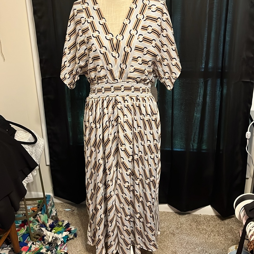 Ann Taylor Geometric Print Top